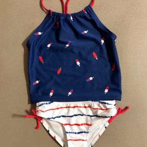 Old Navy Girls Popsicle Swimsuit 2pc Sz Small